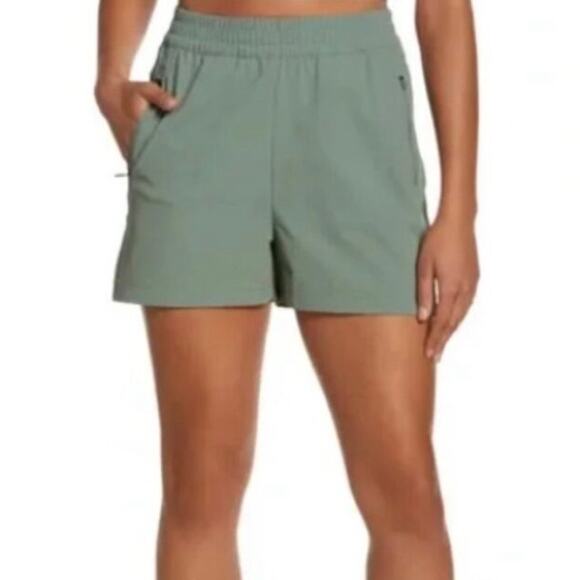 Sweaty Betty Pants - Sweaty Betty Summit Hiking Shorts Water Resistant Pull-On Zip Pockets Sz M